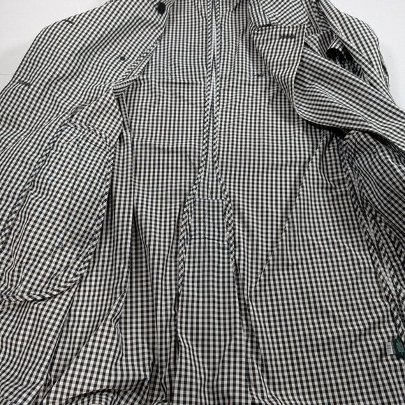 EUC! Lauren Ralph Lauren Gingham Twill Trench Coat SZ 14 - Picture 8 of 10
